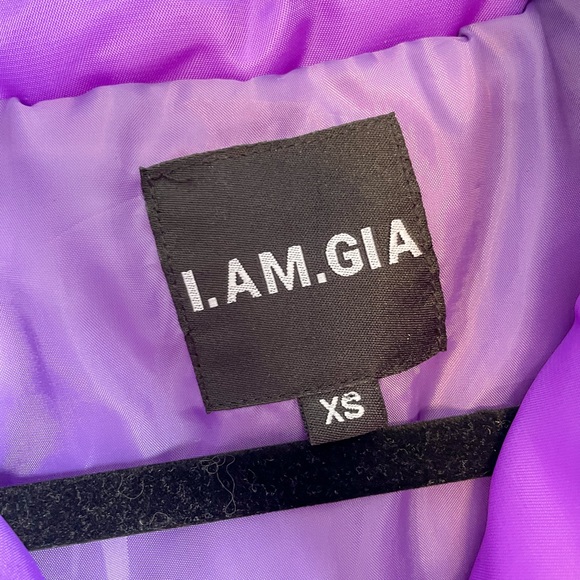 I.AM.GIA Hersilla Crop puffer coat neon purple - Picture 5 of 7